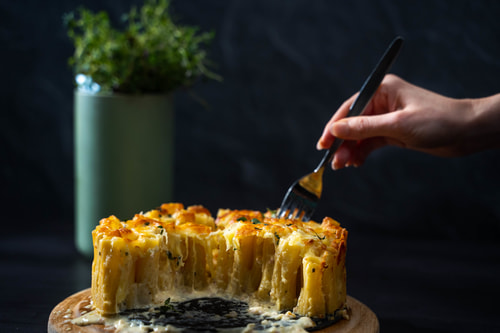 Honeycomb Pasta Pie