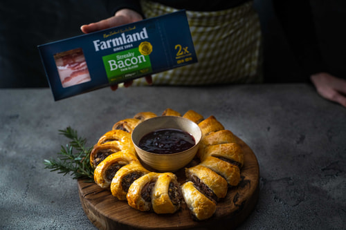 Venison Sausage Roll Wreath