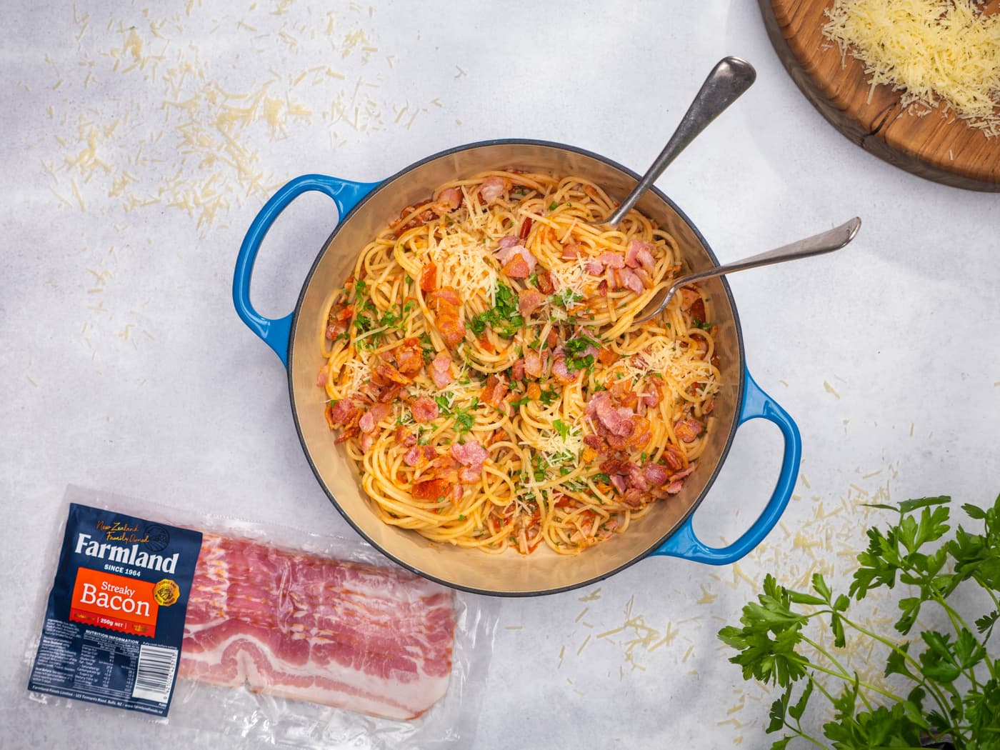 Simple Bacon and Tomato Spaghetti