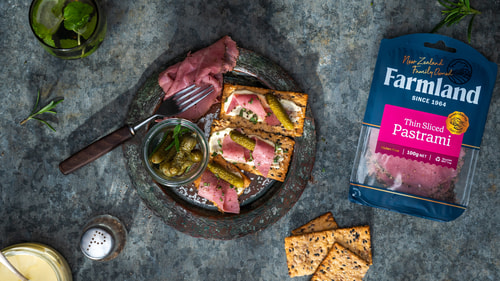 Pastrami & rosemary Crackerbread