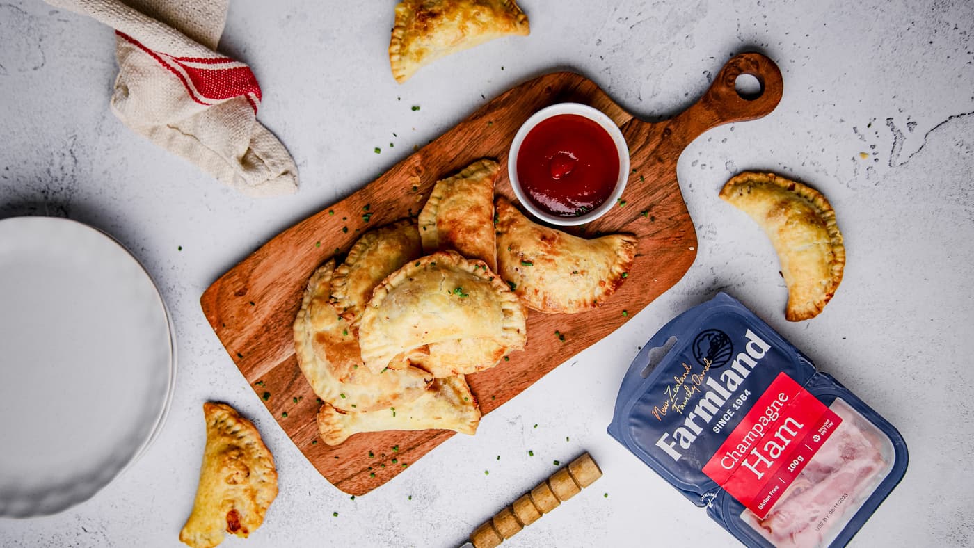 Ham Onion and Cheese Empanadas
