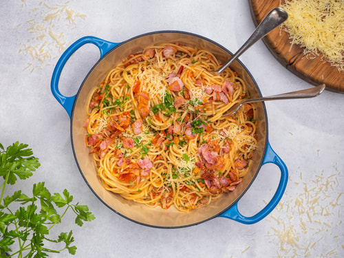 Simple Bacon and Tomato Spaghetti