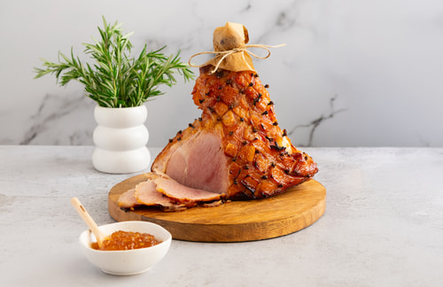 Golden Marmalade Glazed Ham