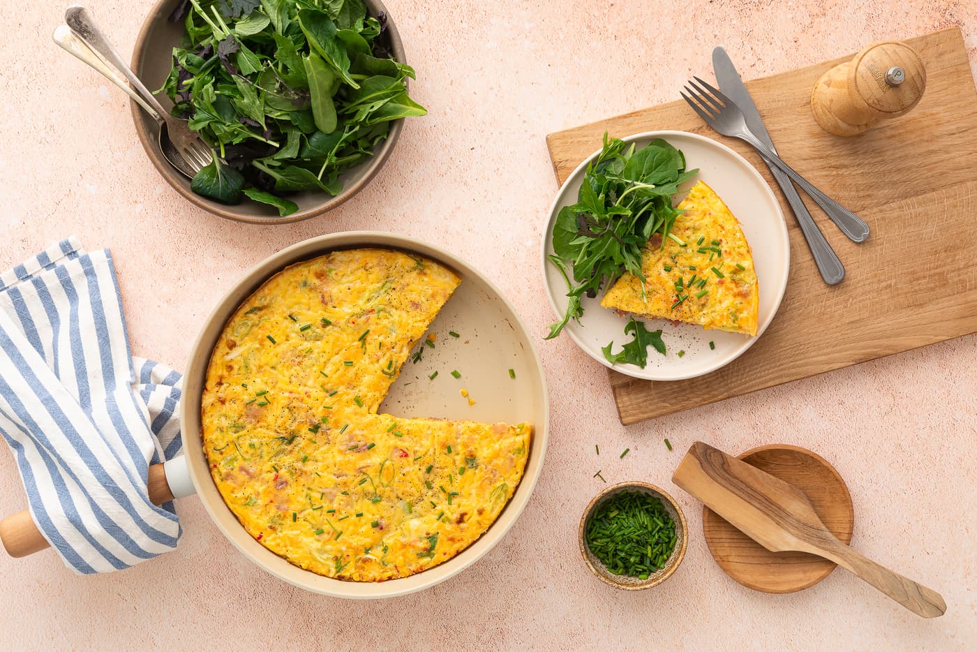 Sweetcorn & Bacon Frittata