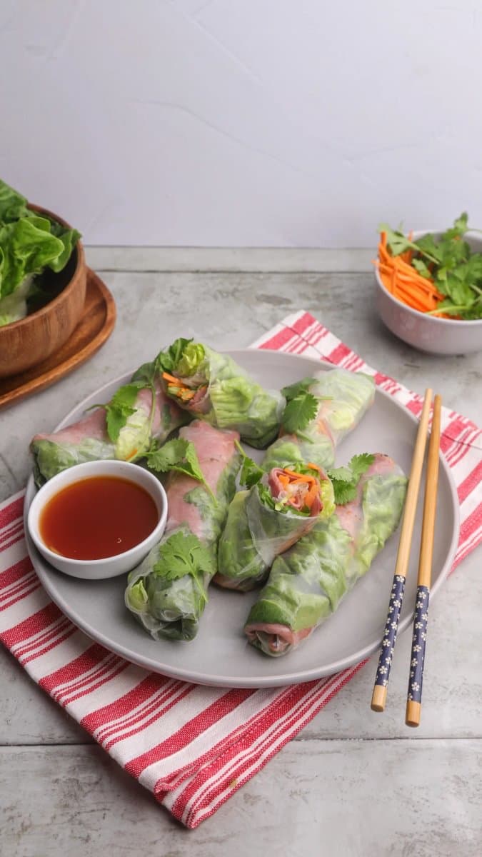 Spicy Beef Summer Rolls