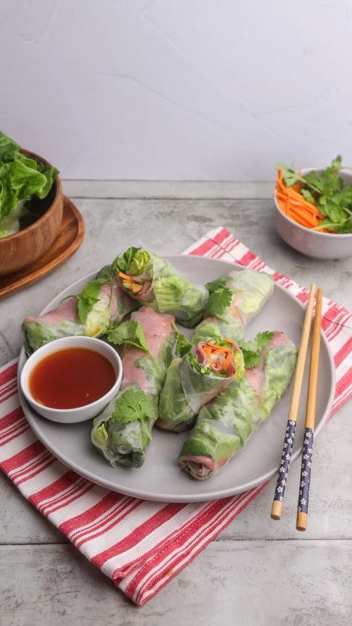 Spicy Beef Summer Rolls