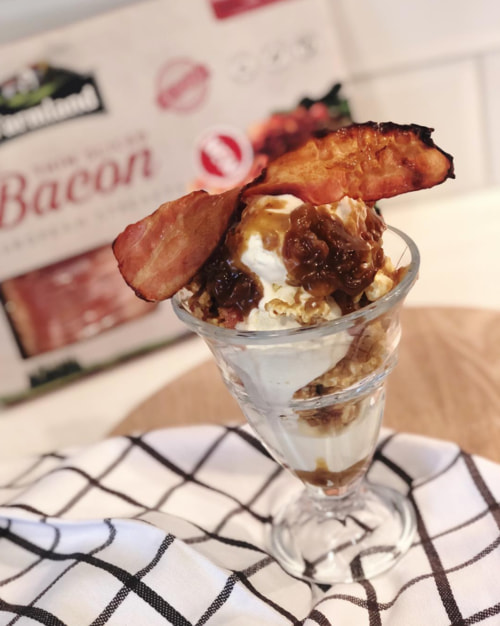 Bacon Caramel Sauce Sundae
