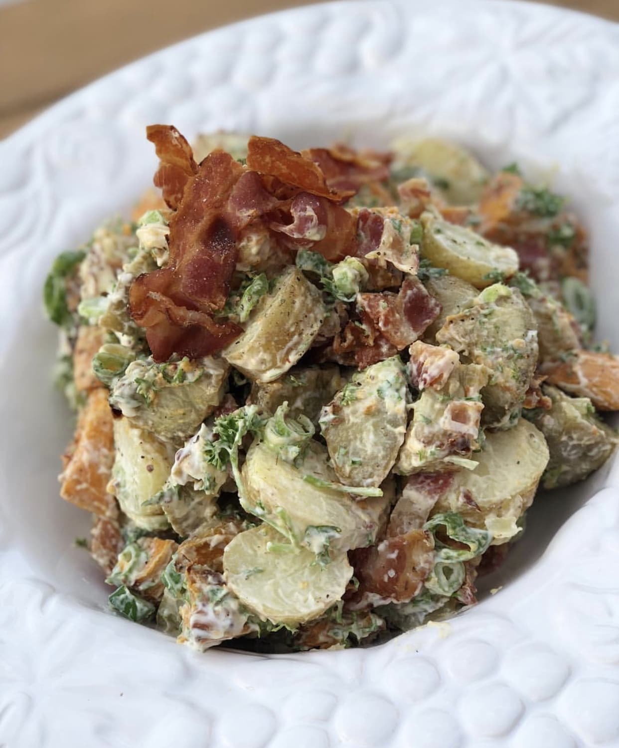 Three Potato and Bacon Salad