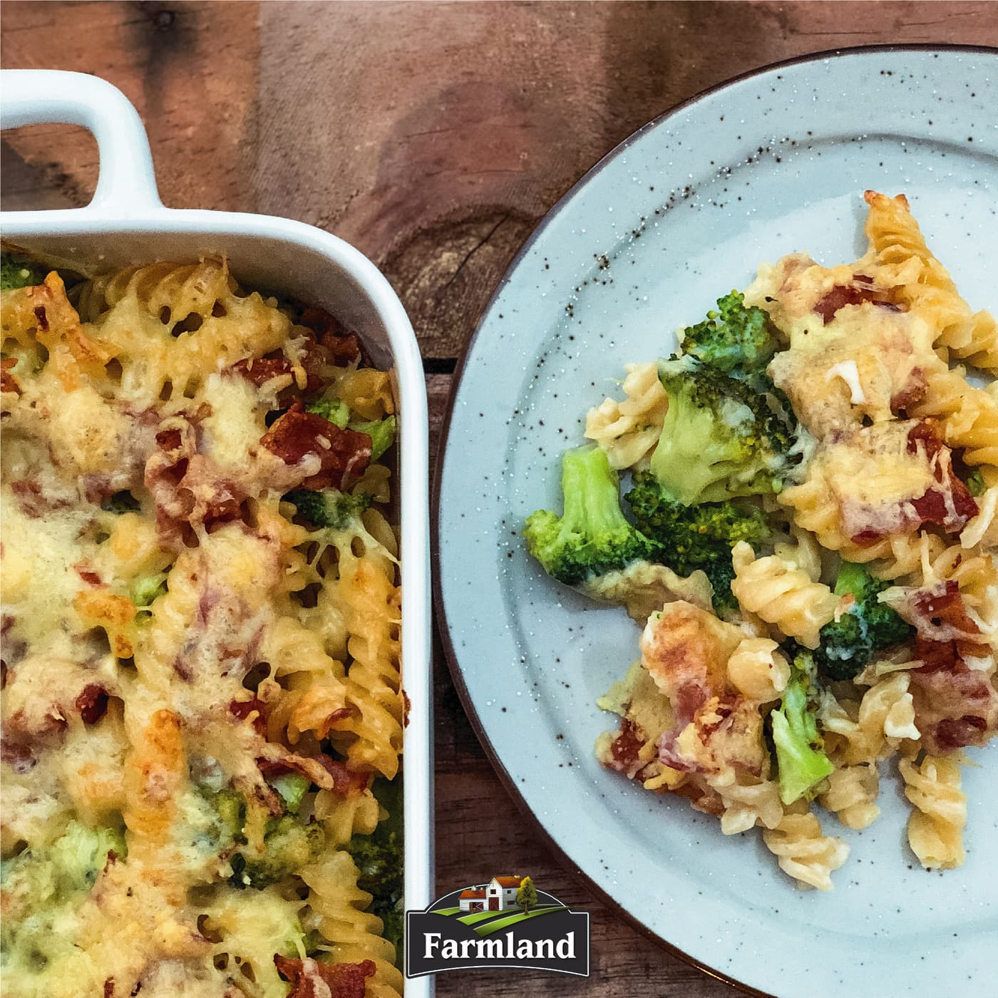 Broccoli and Bacon Pasta Bake